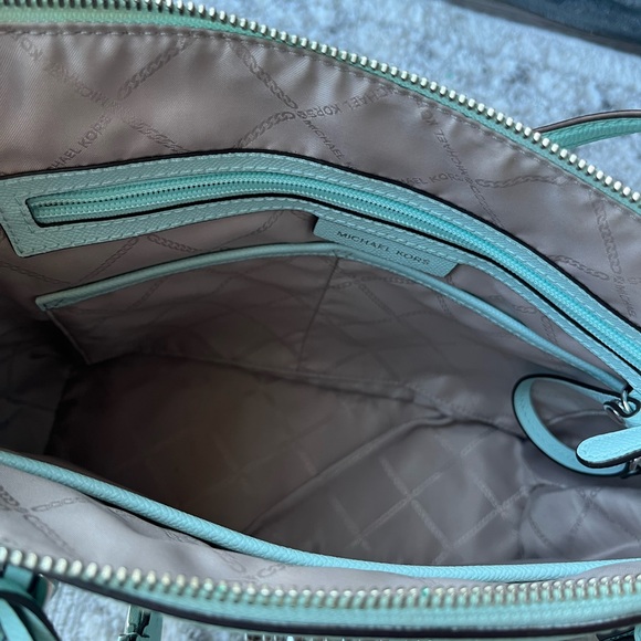 Michael Kors Aqua Blue Tote Bag - Picture 6 of 9